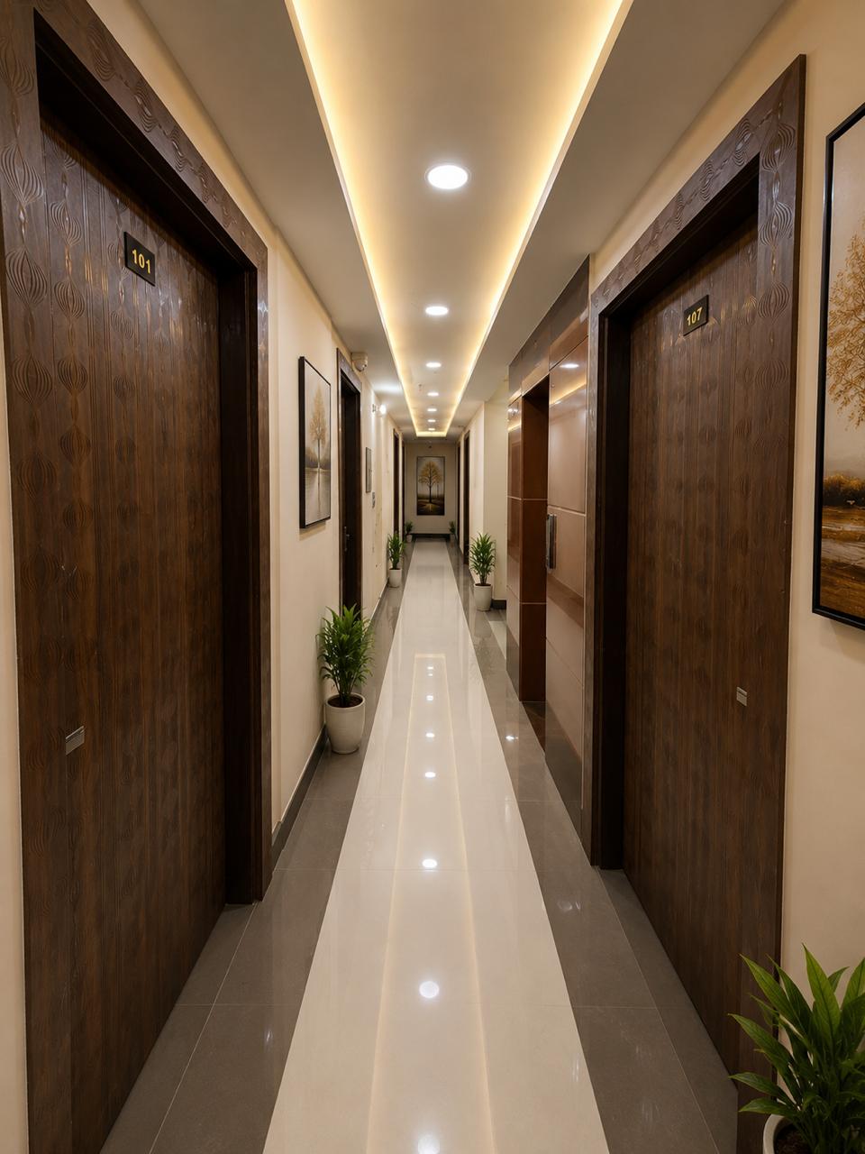 Kanha Residency corridor